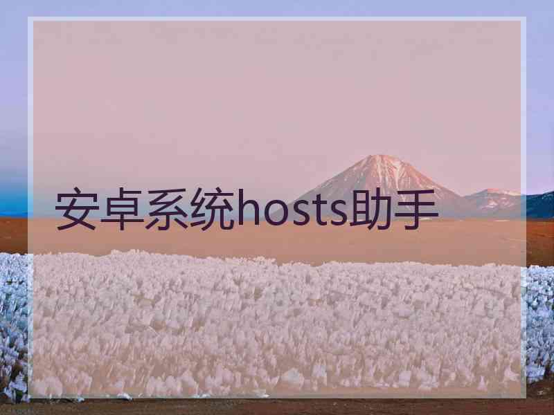 安卓系统hosts助手