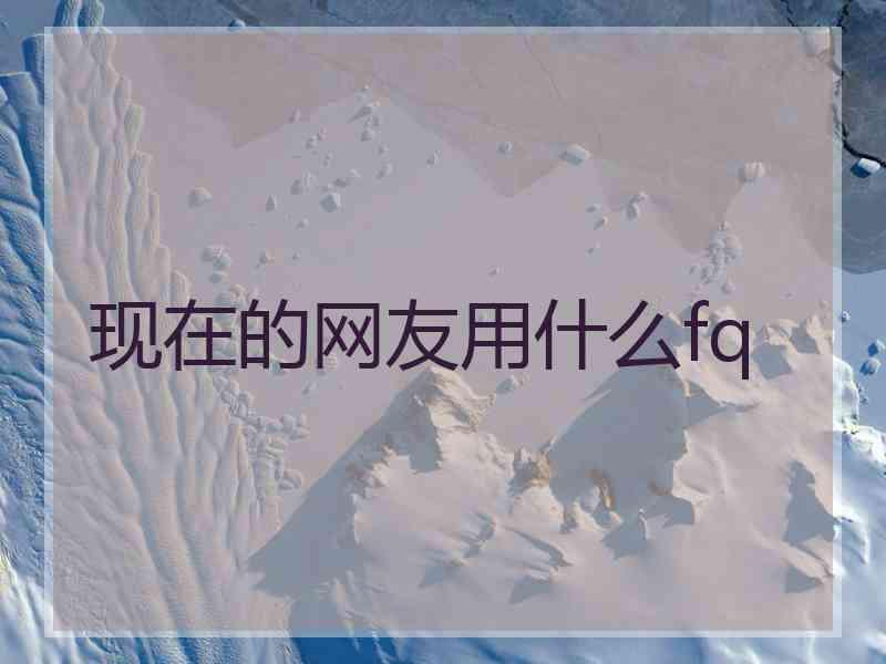 现在的网友用什么fq