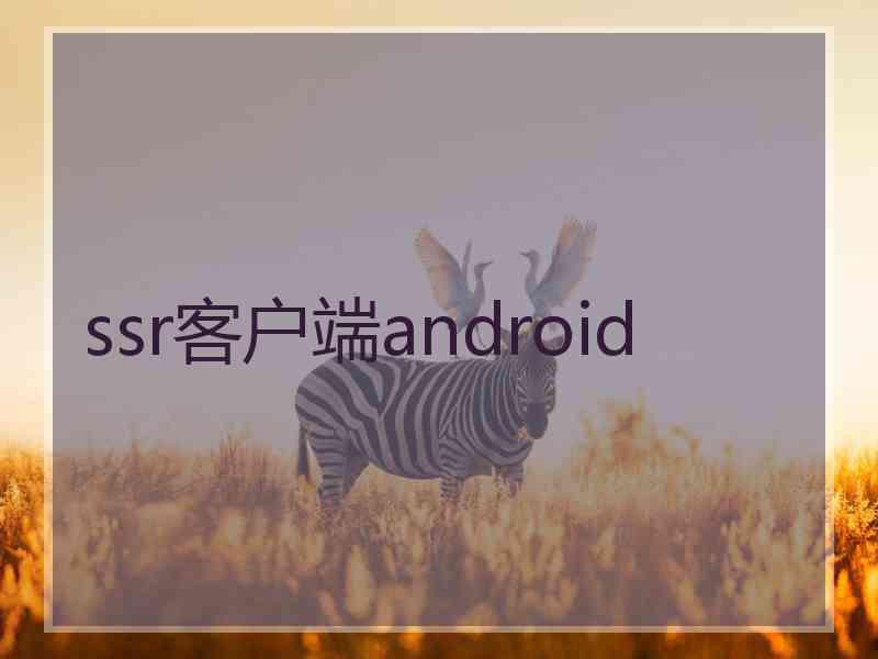 ssr客户端android