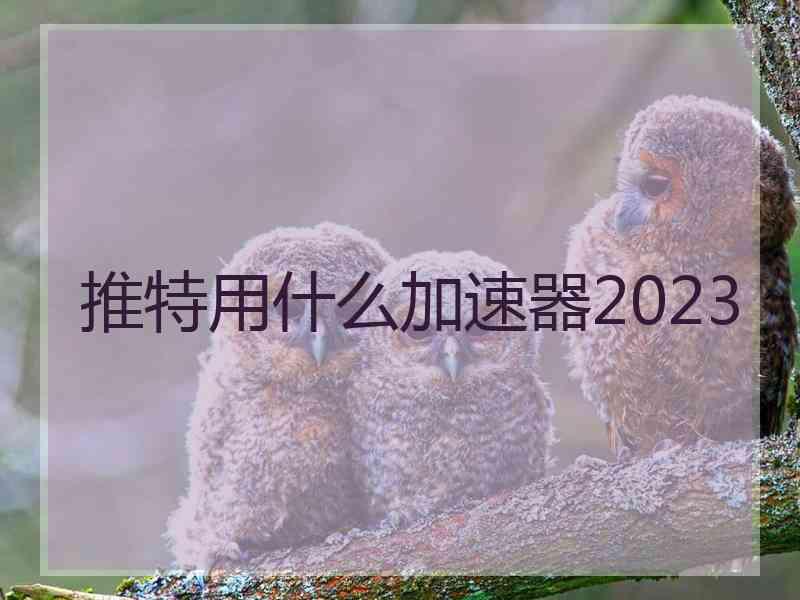 推特用什么加速器2023