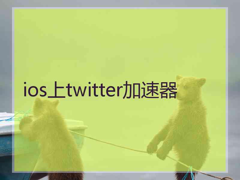 ios上twitter加速器