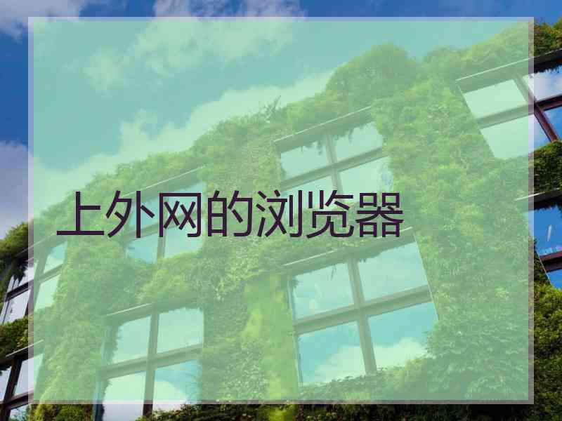 上外网的浏览器