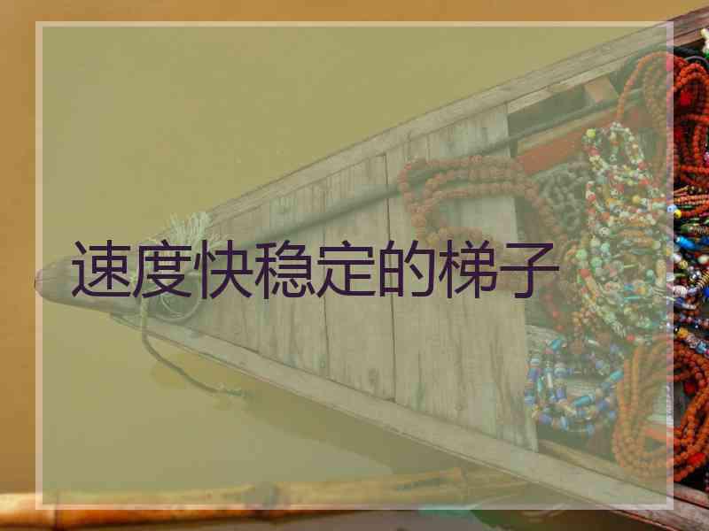 速度快稳定的梯子