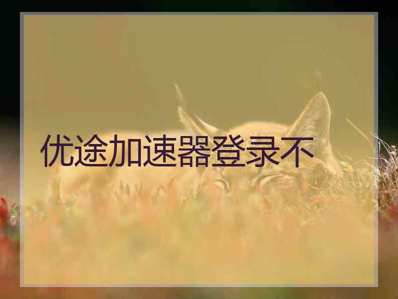 优途加速器登录不