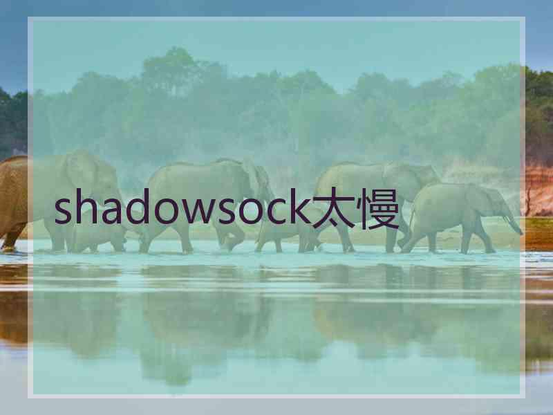 shadowsock太慢