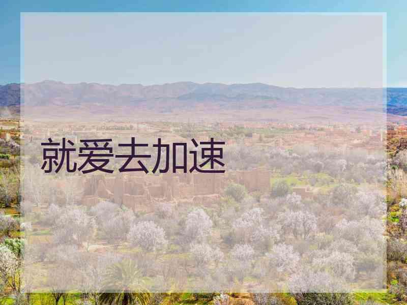 就爱去加速