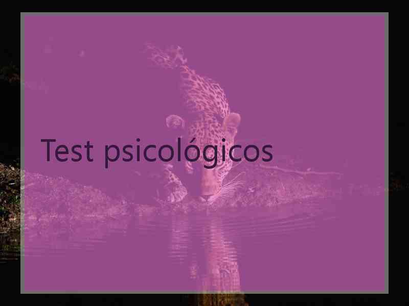 Test psicológicos