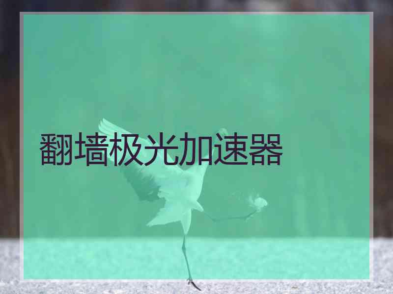翻墙极光加速器