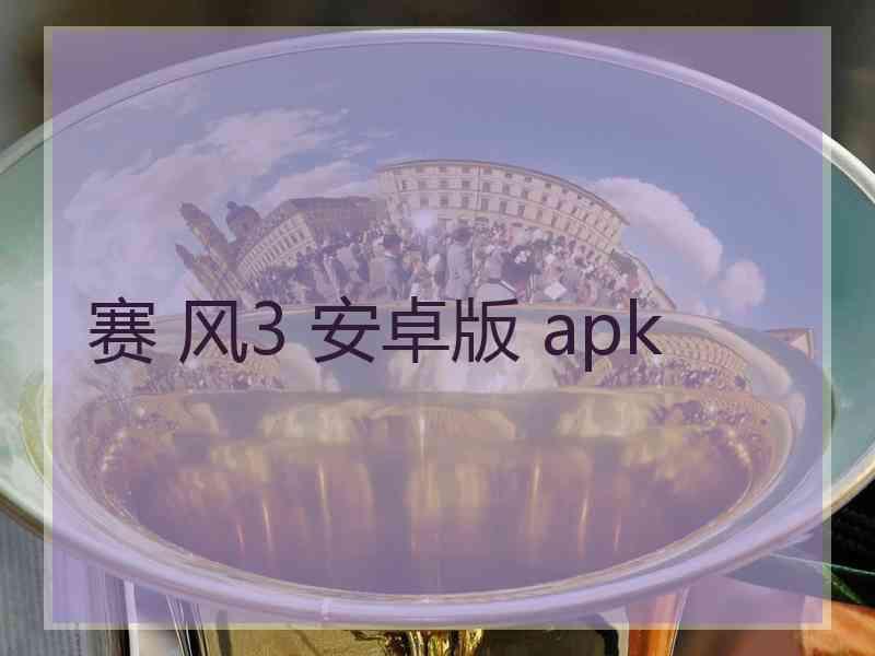 赛 风3 安卓版 apk