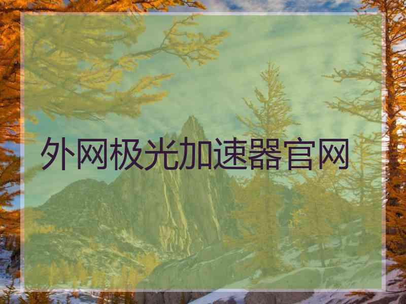 外网极光加速器官网