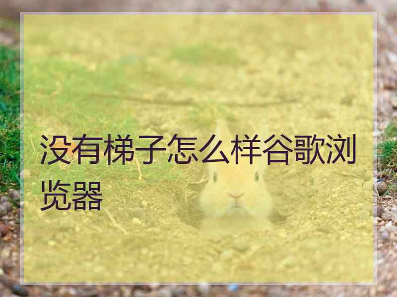 没有梯子怎么样谷歌浏览器