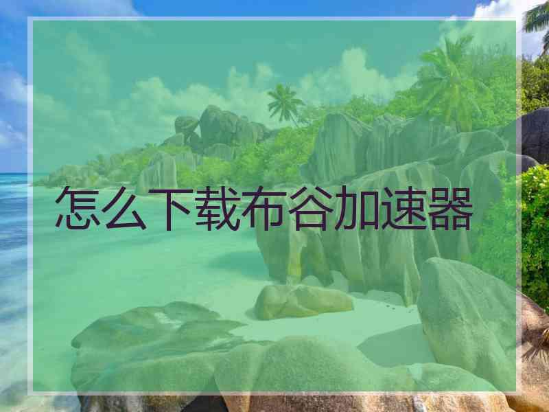 怎么下载布谷加速器