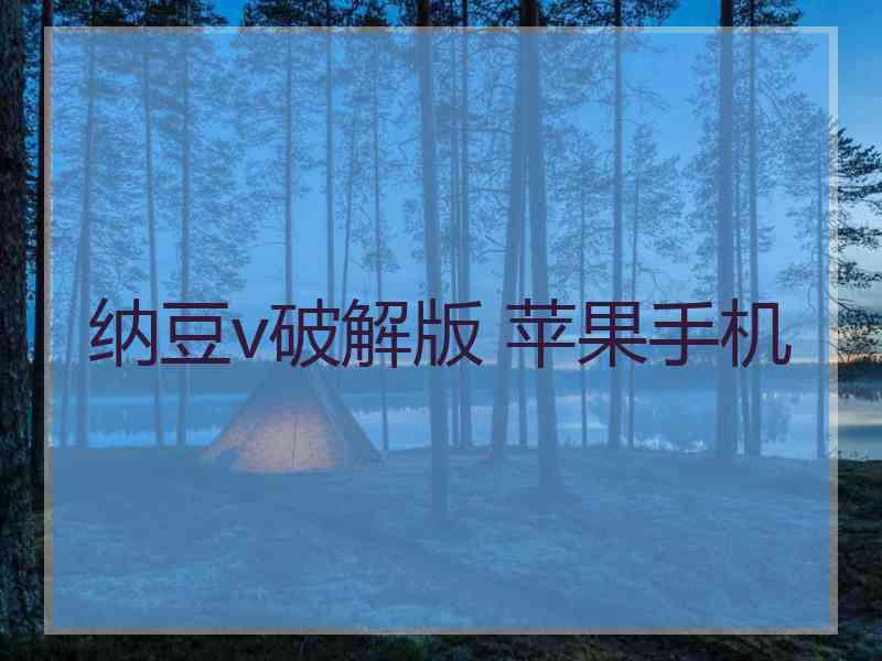 纳豆v破解版 苹果手机