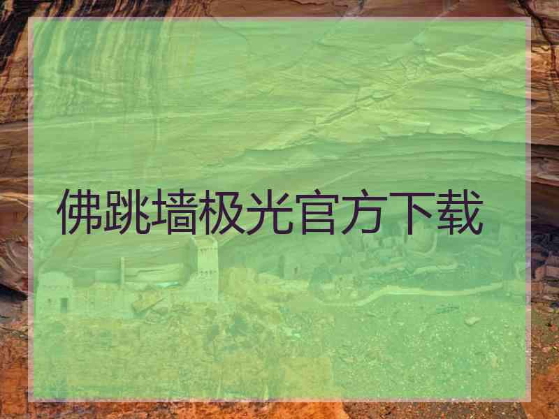 佛跳墙极光官方下载