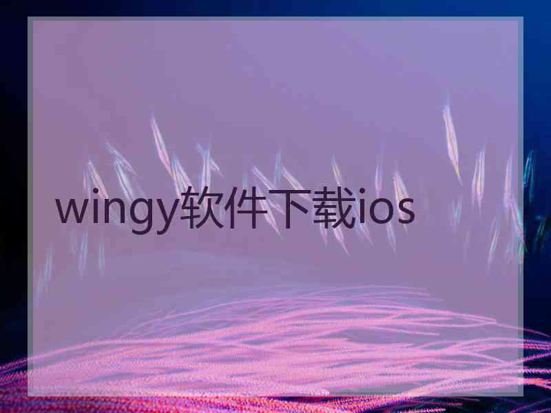 wingy软件下载ios