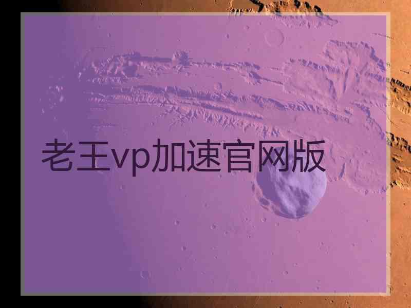 老王vp加速官网版
