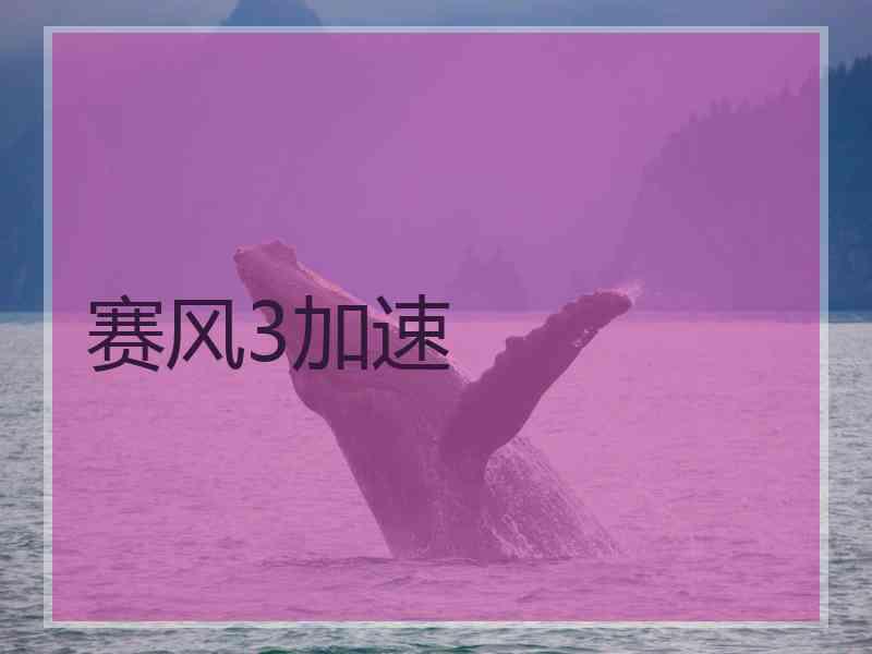 赛风3加速