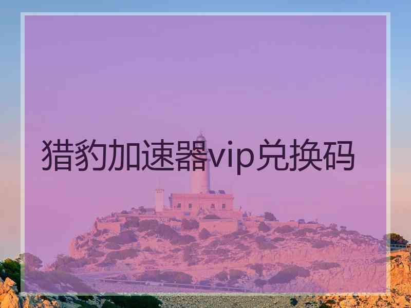 猎豹加速器vip兑换码