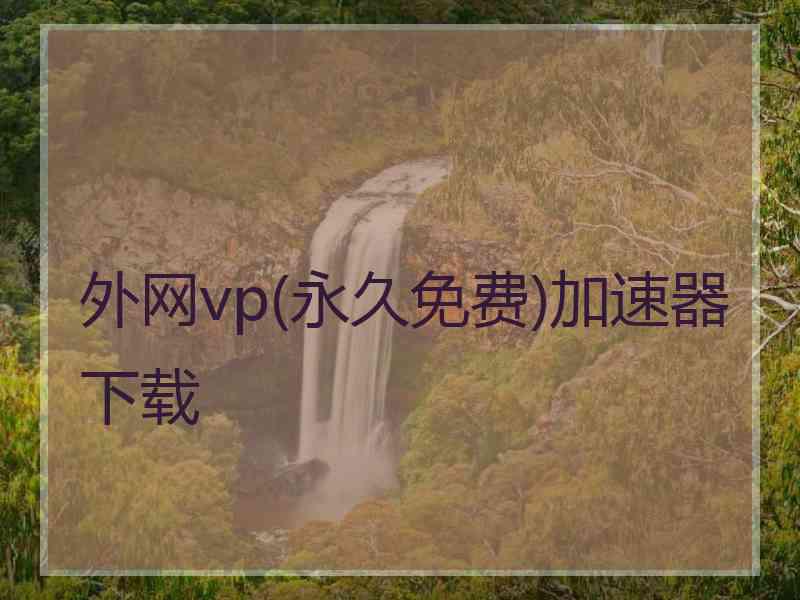 外网vp(永久免费)加速器下载