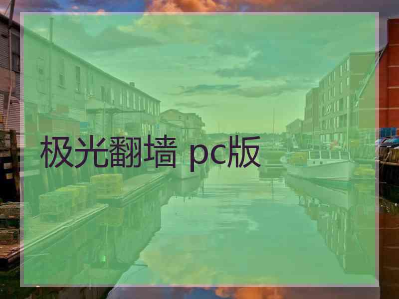 极光翻墙 pc版