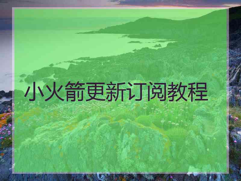 小火箭更新订阅教程