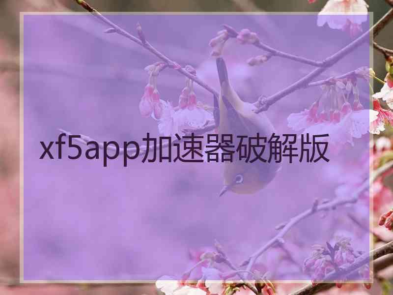 xf5app加速器破解版