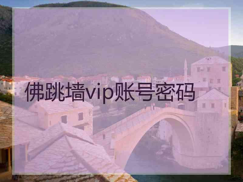 佛跳墙vip账号密码