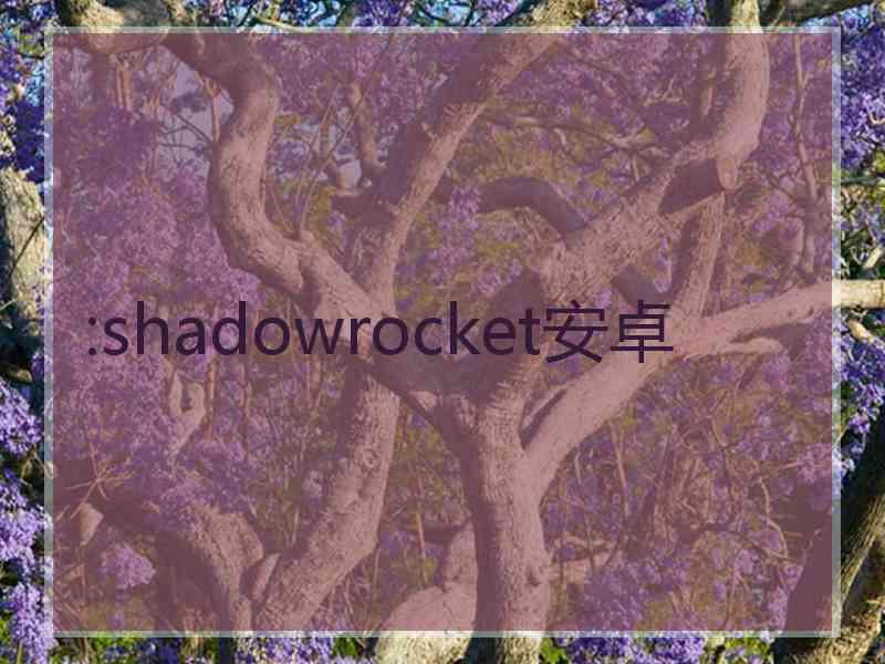 :shadowrocket安卓