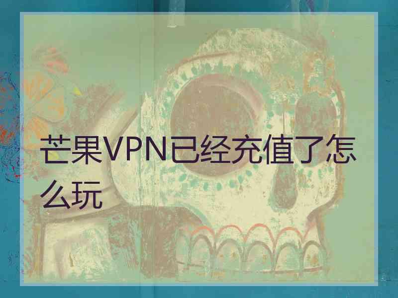 芒果VPN已经充值了怎么玩