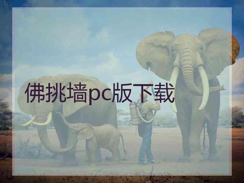 佛挑墙pc版下载