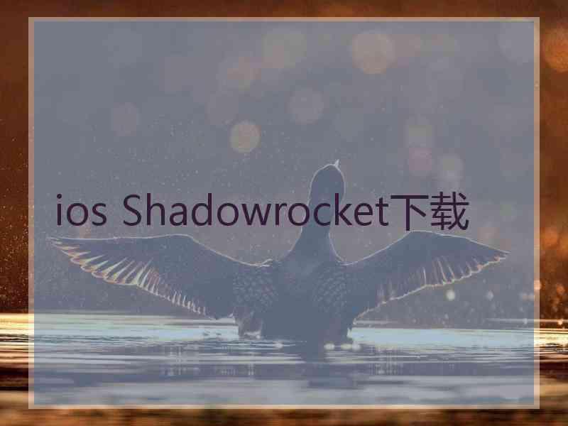 ios Shadowrocket下载