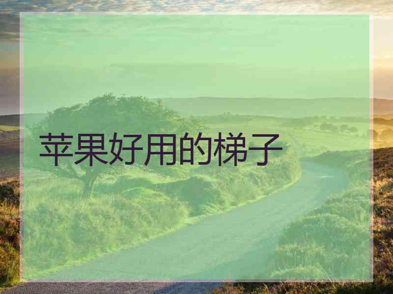 苹果好用的梯子