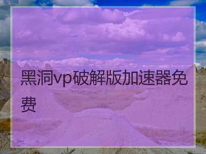 黑洞vp破解版加速器免费