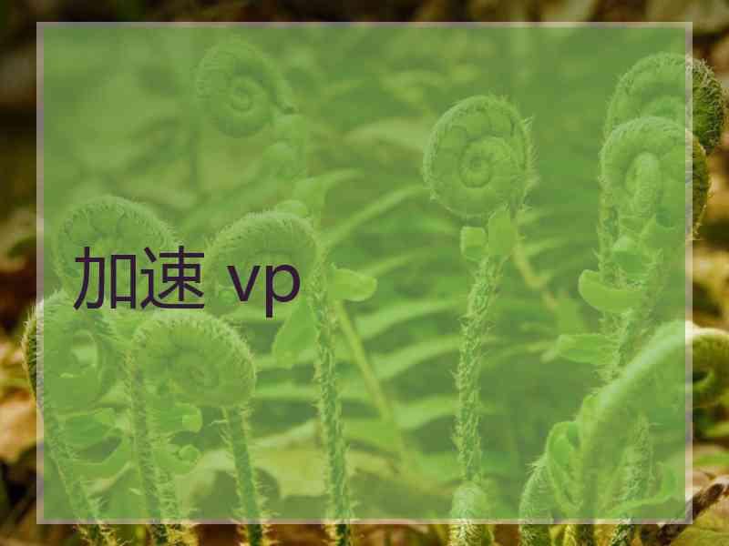 加速 vp